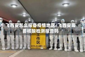 飞西安怎么报备疫情地区/飞西安需要核酸检测报告吗