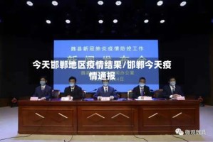 今天邯郸地区疫情结果/邯郸今天疫情通报