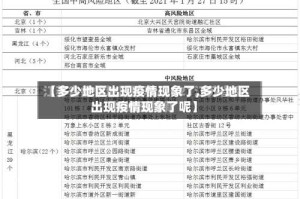 【多少地区出现疫情现象了,多少地区出现疫情现象了呢】