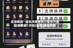 实测教程”微乐河南麻将小程序万能挂免费版”开挂(透视)辅助教程