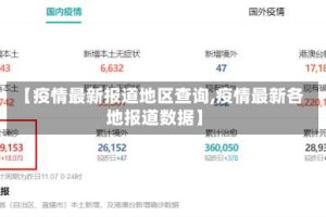 【疫情最新报道地区查询,疫情最新各地报道数据】
