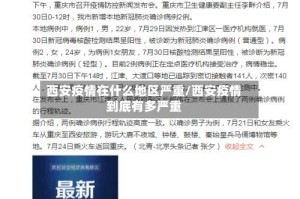 西安疫情在什么地区严重/西安疫情到底有多严重