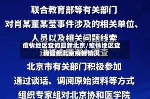 疫情地区查询最新北京/疫情地区查询最新北京疫情情况