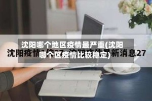 沈阳哪个地区疫情最严重(沈阳哪个区疫情比较稳定)