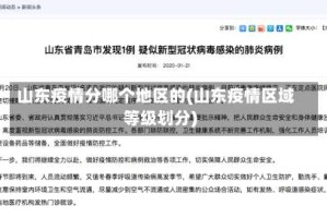 山东疫情分哪个地区的(山东疫情区域等级划分)