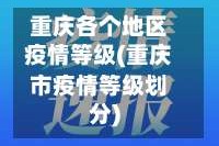 重庆各个地区疫情等级(重庆市疫情等级划分)