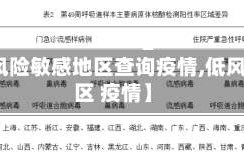 【低风险敏感地区查询疫情,低风险地区 疫情】