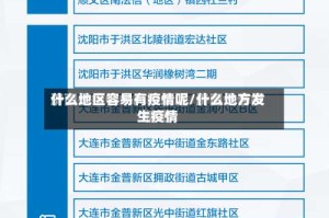 什么地区容易有疫情呢/什么地方发生疫情