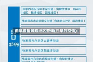 曲阜疫情风险地区查询(曲阜的疫情)