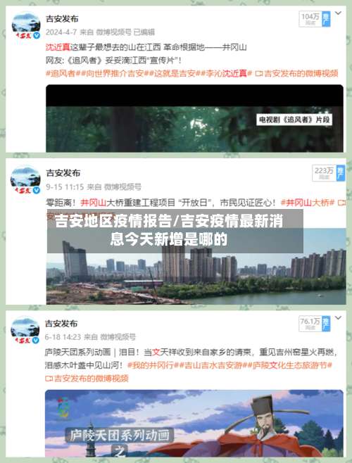 吉安地区疫情报告/吉安疫情最新消息今天新增是哪的-第3张图片