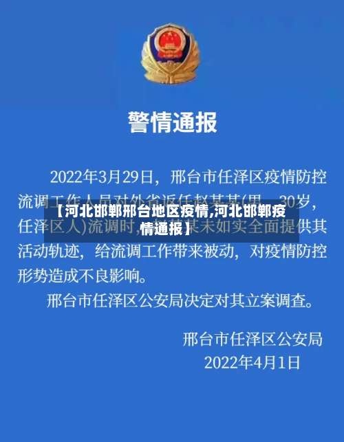 【河北邯郸邢台地区疫情,河北邯郸疫情通报】-第1张图片