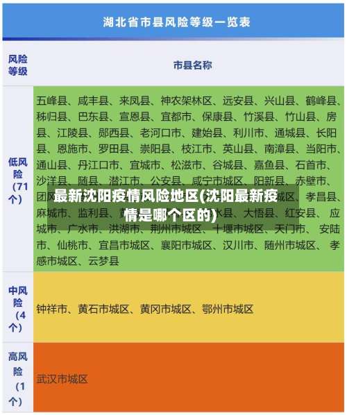 最新沈阳疫情风险地区(沈阳最新疫情是哪个区的)-第3张图片