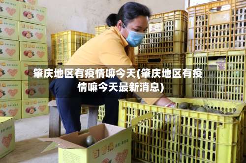 肇庆地区有疫情嘛今天(肇庆地区有疫情嘛今天最新消息)-第1张图片