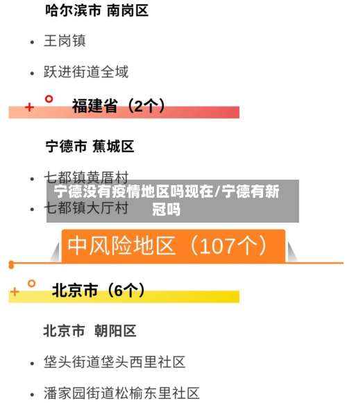 宁德没有疫情地区吗现在/宁德有新冠吗-第2张图片