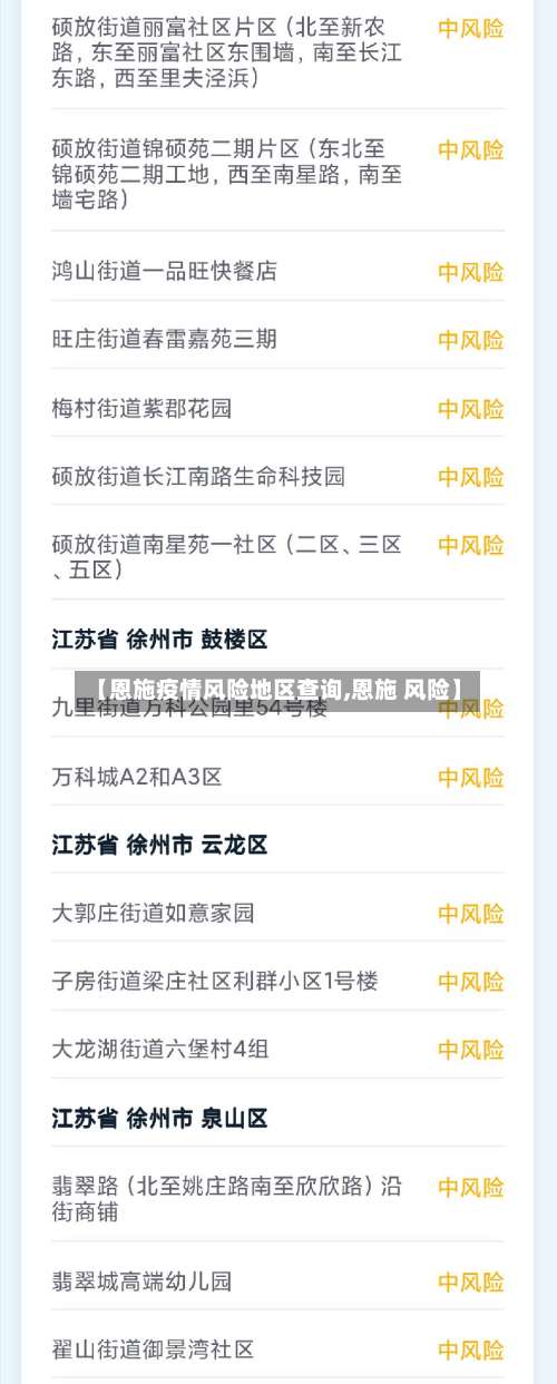 【恩施疫情风险地区查询,恩施 风险】-第1张图片