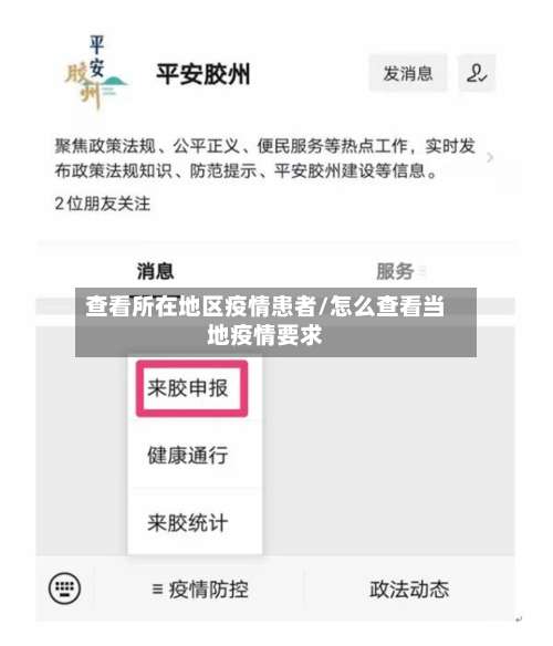 查看所在地区疫情患者/怎么查看当地疫情要求-第2张图片