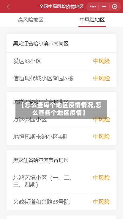 【怎么查每个地区疫情情况,怎么查各个地区疫情】-第1张图片