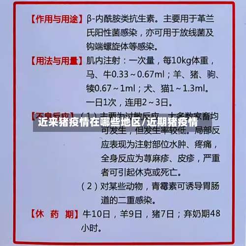 近来猪疫情在哪些地区/近期猪疫情-第1张图片