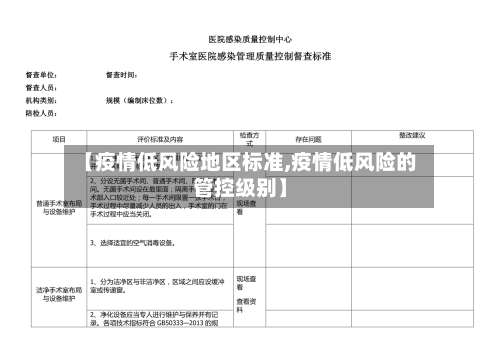 【疫情低风险地区标准,疫情低风险的管控级别】-第2张图片