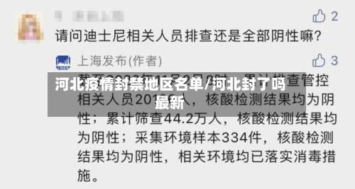 河北疫情封禁地区名单/河北封了吗最新-第1张图片