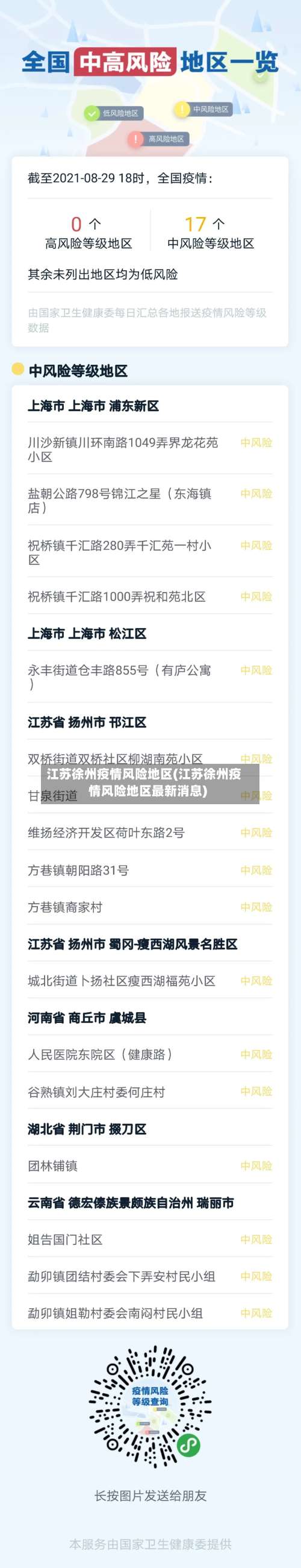 江苏徐州疫情风险地区(江苏徐州疫情风险地区最新消息)-第2张图片
